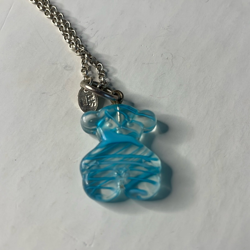 Tous - Italian 925 Silver Necklace With Bear Pendant 90$